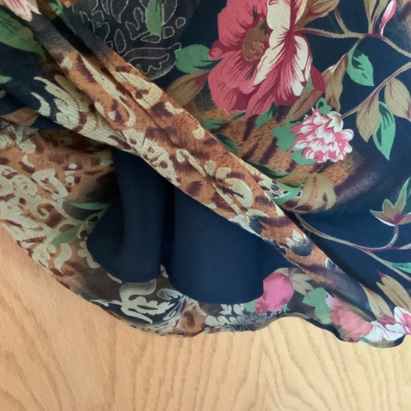 Chadwick‘s Vintage Black Floral Skirt NWOT - Picture 4 of 6